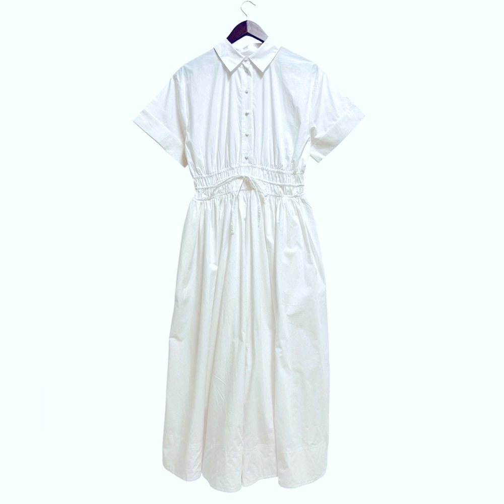 J.Crew Tall Elena shirtdress in cotton poplin size 6 NWT - Picture 2 of 6